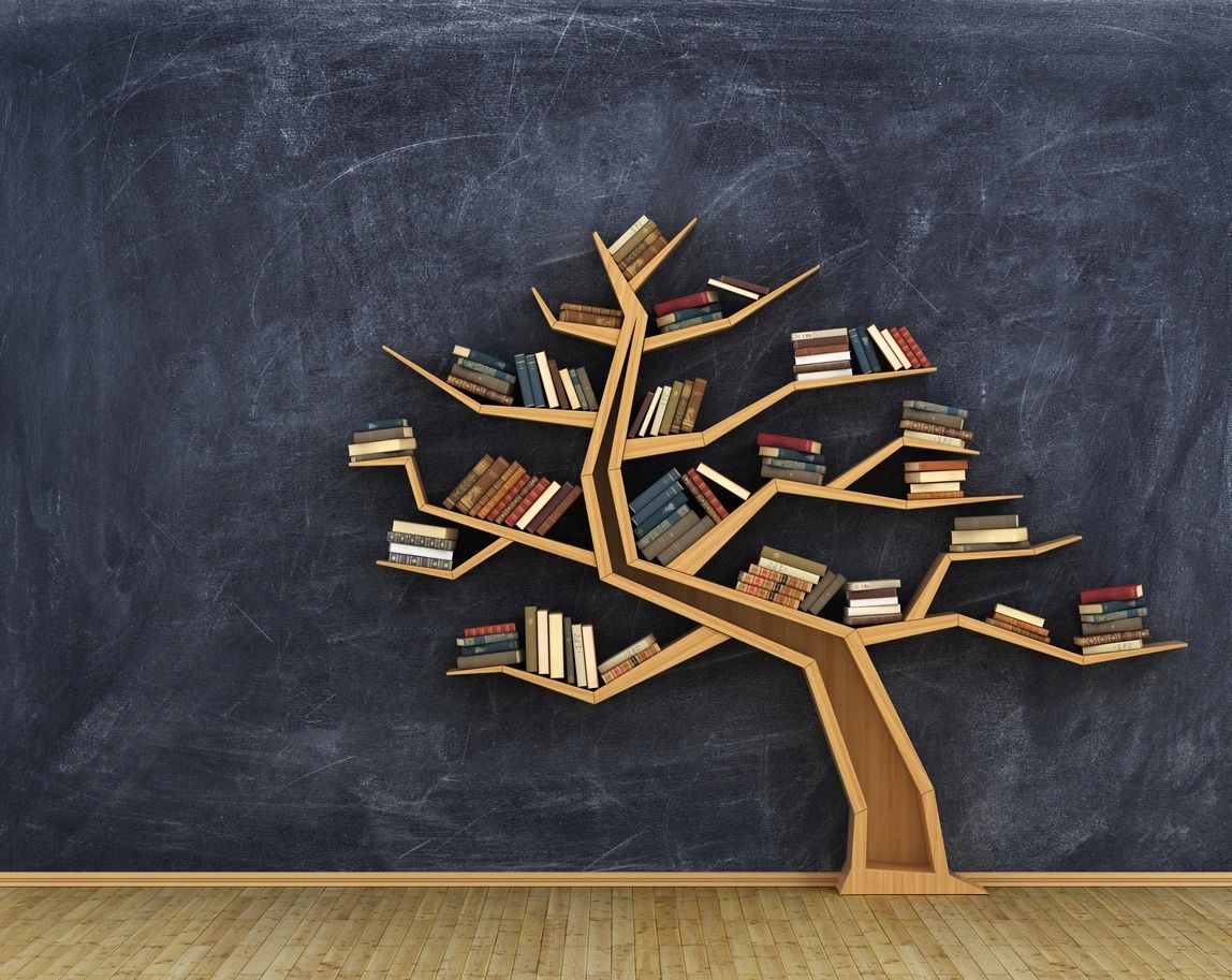 Tree shaped book shelf